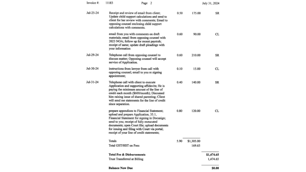 Lawyer fees